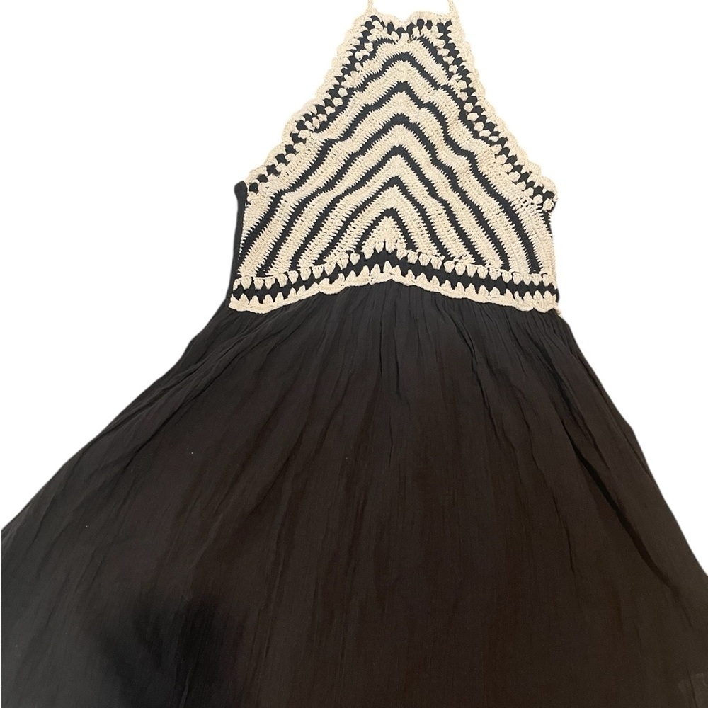 Chic Black and Cream Kids Dress